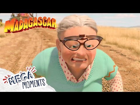 Alex Fights Grandma! 🥊 | Madagascar | Movie Moments