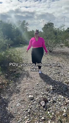 Fancy seeing you in this hiking trail