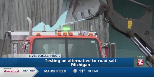Michigan DOT testing beet juice with road salt to help de-ice roads