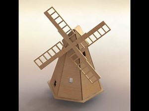 Free plan for matchsticks model - windmill