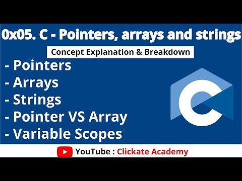 Pointers, Arrays, Strings & Scope in C Tutorial | 0x05. C - Pointers, arrays and strings