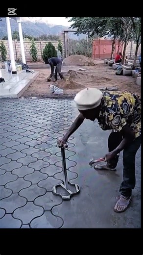 How to create a simple stamped floor designs part2#building #buildingconstruction #civilengineering