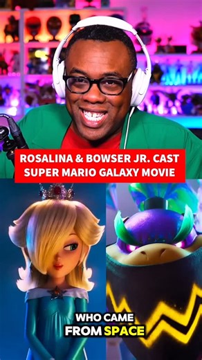 Andre "Black Nerd" on Instagram: "Rosalina and Bowser Jr voice cast in The Super Mario Galaxy Movie @supermariomovie @nintendoamerica @universalpictures @illuminationent @brielarson @bowedtie #supermariomovie #supermariogalaxy #brielarson #bennysafdie #rosalina #bowserjr"