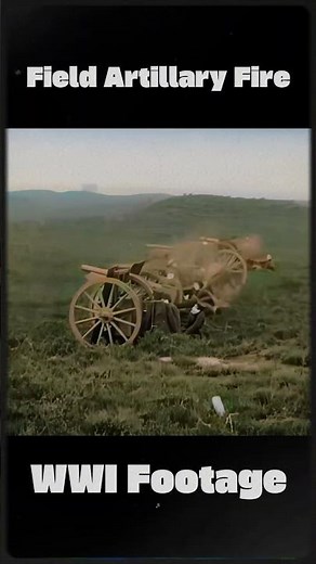 Raw Colorized WW1 Artillary Footage(Rare)#history #worldwar1