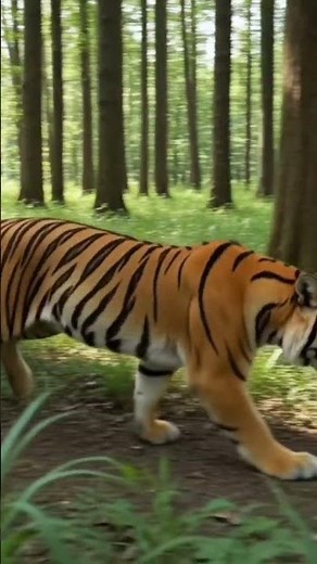 "Tiger Running Very Fast Through the Forest 🐅💨 | Real Wildlife"