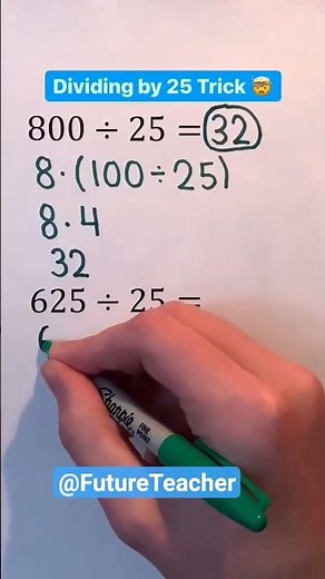 Dividing by 25 trick/ maths trick / fast calculation/ Math shortcut