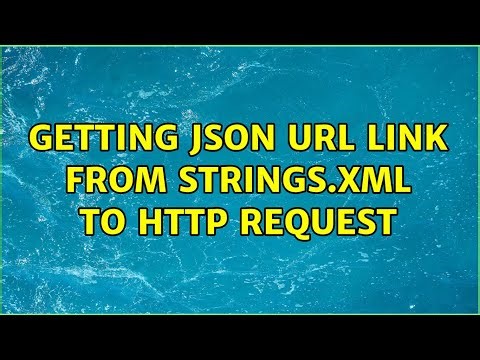 Getting JSON URL link from strings.xml to HTTP Request