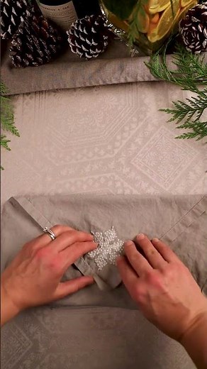 If you want your holiday setup to feel elevated without spending more, try this simple napkin fold.