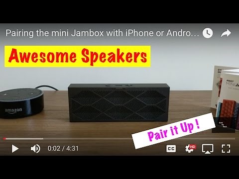 Pairing the mini Jambox with iPhone or Android. "Filming with Pixel XL"