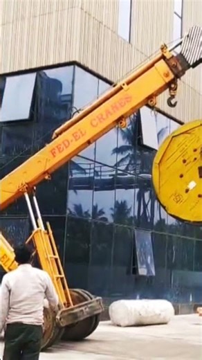 (for hydra contact:7899690416) Cable drum lifted by fed el cranes #liftingsolutions #cranewire #cran