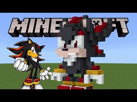 How to build Shadow the Hedgehog in Minecraft