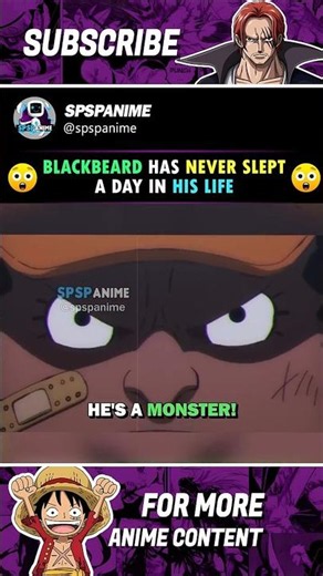Blackbeard has never slept a day in his life #onepieceedit #onepiece