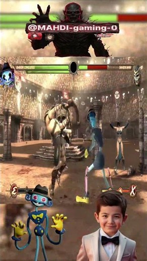 DADDY LONG LEGS VS SHAO KAHN! How to EASY WIN Final Boss | Poppy Playtime MK9 Mod #shorts