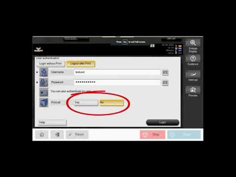 SafeQ 6 Logging in to releases print job || Verify your identity to print from the SafeQ 6 system.