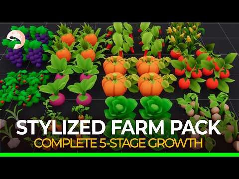 Stylized Farm Crops - Ultimate Low Poly Asset Pack (Unity, Roblox and Unreal)