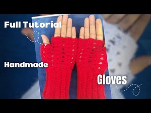 Crochet Fingerless Gloves with Shell Stitch / Beginner Friendly Tutorials🧤🧶