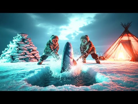 5000kg Ice Fishing Feast in −71°C Yakutia Feeding an Entire Frozen Village Nomad Survival Battle