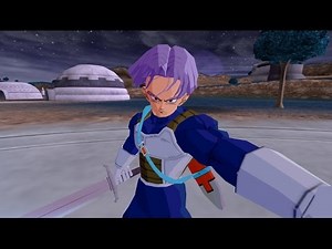 Future Trunks in armor with short hairs and his Sword VS freeza's henchmen (DBZ Tenkaichi 3 Mod)