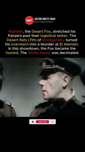The Desert Fox vs. The Desert Rats: El Alamein Showdown | Rommel's Blunder #ww2