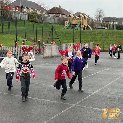 Our Primary Phase took part in a Reindeer Dash yesterday, in support of The Red Sky Foundation. We raised a marvellous £235.55, which will all go towards helping children with heart conditions. Well done, everyone! | Academy 360