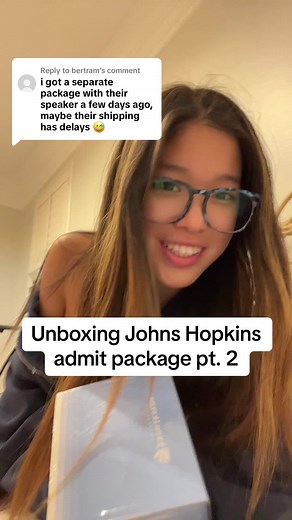 Replying to @bertram I literally love you @Johns Hopkins University | Unboxing Packages