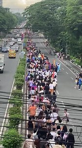 NOW HAPPENING: A small segment of a Pride March passes through East Avenue in Quezon City. Just one of the major simultaneous LGBTQ gatherings in the country today, this particular march is part of the annual Pride festival organized by Pride PH. The gatherings serve as platforms for the LGBTQ community to amplify calls for equal rights and protections—mostly through the passage of the SOGIESC Equality Bill and marriage equality. | via Jaia Yap / GMA Integrated News Related news: https://www.gma