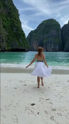 I can't believe this is a beach from The Beach movie with Leonardo Di Caprio #shorts
