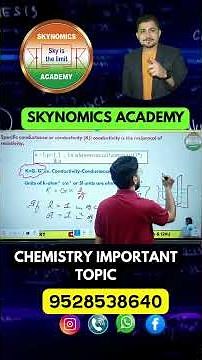 12TH | ELECTROCHEMISTRY (Molar Conductivity) | CHEMISTRY | CBSE & ISC BOARD |