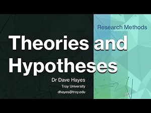 Theories and Hypotheses, Research Methods