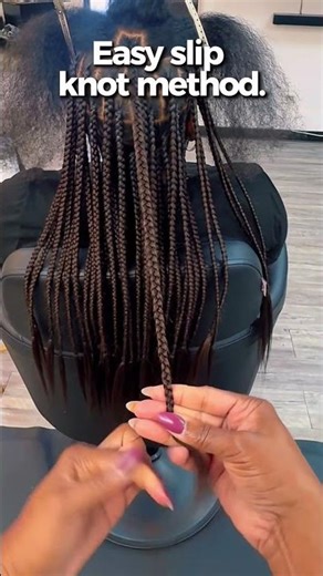 The easiest way to knot your braids and make them secure at the ends. Try this. #handknotted #knot