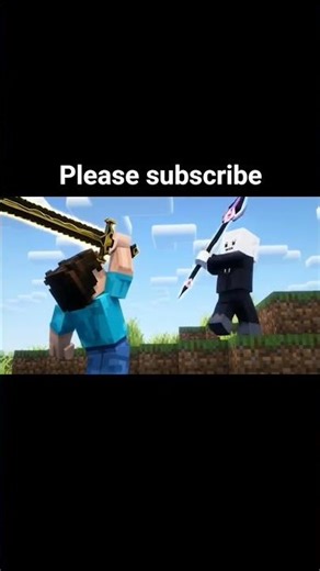 Herobrine VS Slenderman in Minecraft fight