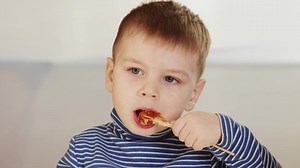 Boy Eats Candy Tries Get Stuck Stock Footage Video (100% Royalty-free) 1097056535 | Shutterstock