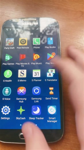 How to open settings in your Samsung Galaxy S4