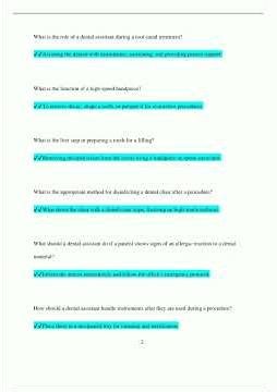 Dental Assisting Texas State Board Exam Questions and Answers Latest Version Already Passed566