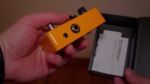 STRICH Jimi Fuzz Guitar Pedal, Compact Electric Guitar Mini Fuzz, Classic Sound, Adjustable Vol/Tone/Gain Controls, True Bypass for Electric Guitar, Orange