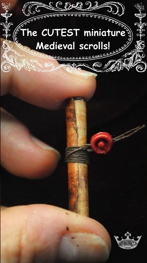 🪶 📜 Beautiful ANCIENT SCROLLS + REAL mini wax seals! 😲 Antique Medieval fonts. DIY tutorial #shorts