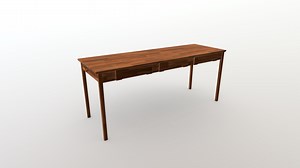 Beaver computer desk wooden desk for 3 peopl - Buy Royalty Free 3D model by interior model (@interiormodel)