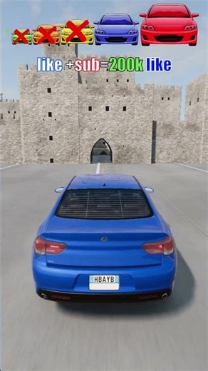 Big & Small Cars vs castle