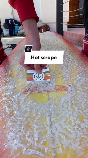 Fresh dewax rewax, 🐝! #yew #yewstoked #surftok #asmr #dewax #satisfying #handmade #sustainablesounds #ecofriendly #sustainablebeauty