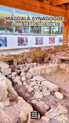 See the 2,000 years old synagogue in Magdala, the home village of Mary Magdalene.who Jesus gave freedom from demonic possession. #Israel #bible #travel #jesus #magdala | Aries Paduga