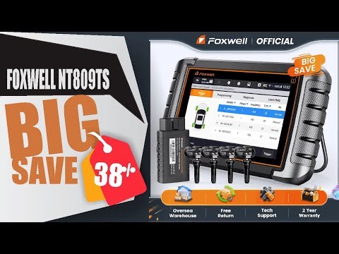 FOXWELL NT809TS TPMS Programming Tool All Systems Diagnostic Bi-Directional Control 30+ Reset OBD2