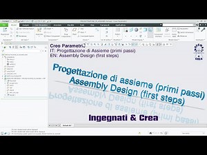Creo Parametric 12 - PROGETTAZIONE di ASSIEME (Primi Passi) - Lezione n° 23 per Intermedi