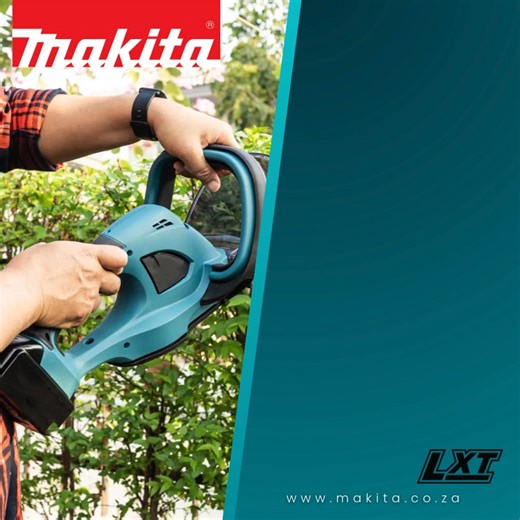 🌿 Trim with Comfort. Power with Precision – Makita DUH523Z Hedge Trimmer! ⚡ The Makita DUH523Z delivers clean, effortless cuts with the freedom of 18V LXT cordless power. Designed with a soft grip handle for all-day comfort and control, it’s perfect for shaping hedges, shrubs, and garden edges like a pro. Lightweight. Low noise. Maximum results. ✂️ Garden like a pro, the Makita way. 👉 www.makita.co.za #MakitaSA #DUH523Z #CordlessHedgeTrimmer #18VLXT #SoftGripComfort #MakitaTools #TrimWithEase 
