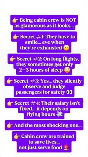 The Dark Truth About Cabin Crew Life | Airlines Don’t Tell You 😳✈️