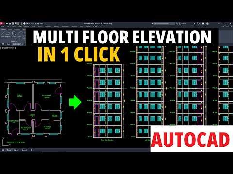 Generate Multi-Floor Elevations in ONE CLICK | AutoCAD AutoLISP
