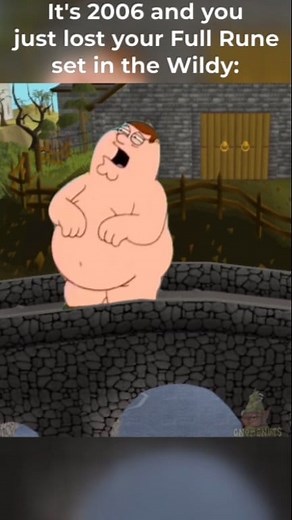 It's 2006 and you just lost your Full Rune set in the Wildy in OSRS #memes #gaming #runescape #nostalgia #OSRS #2007scape #fypシ゚ #oldschoolrunescape | GnomeNuts