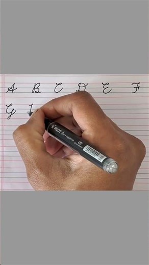 ✍️Cursive Capital Letters A to Z l Beautiful handwriting tutorial # cursive# shorts