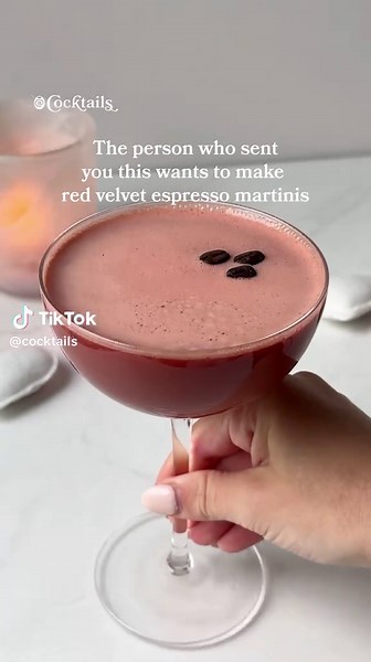 Red Velvet Espresso Martini Recipe for Valentine's Day