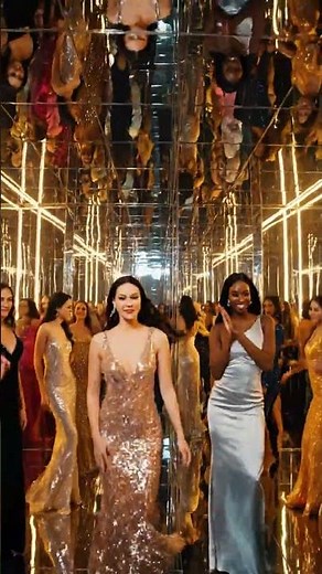 “Infinite Reflections | Glamorous Dance in a Mirror Room | Dreamlike 4K Visual” #4knature