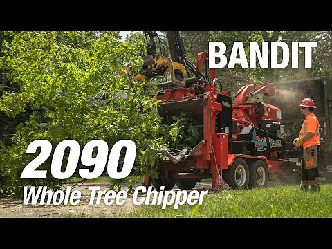 BANDIT 2090 Whole Tree Chipper: 13,000LBS of Pulling POWER in a Versatile Chipping Package!